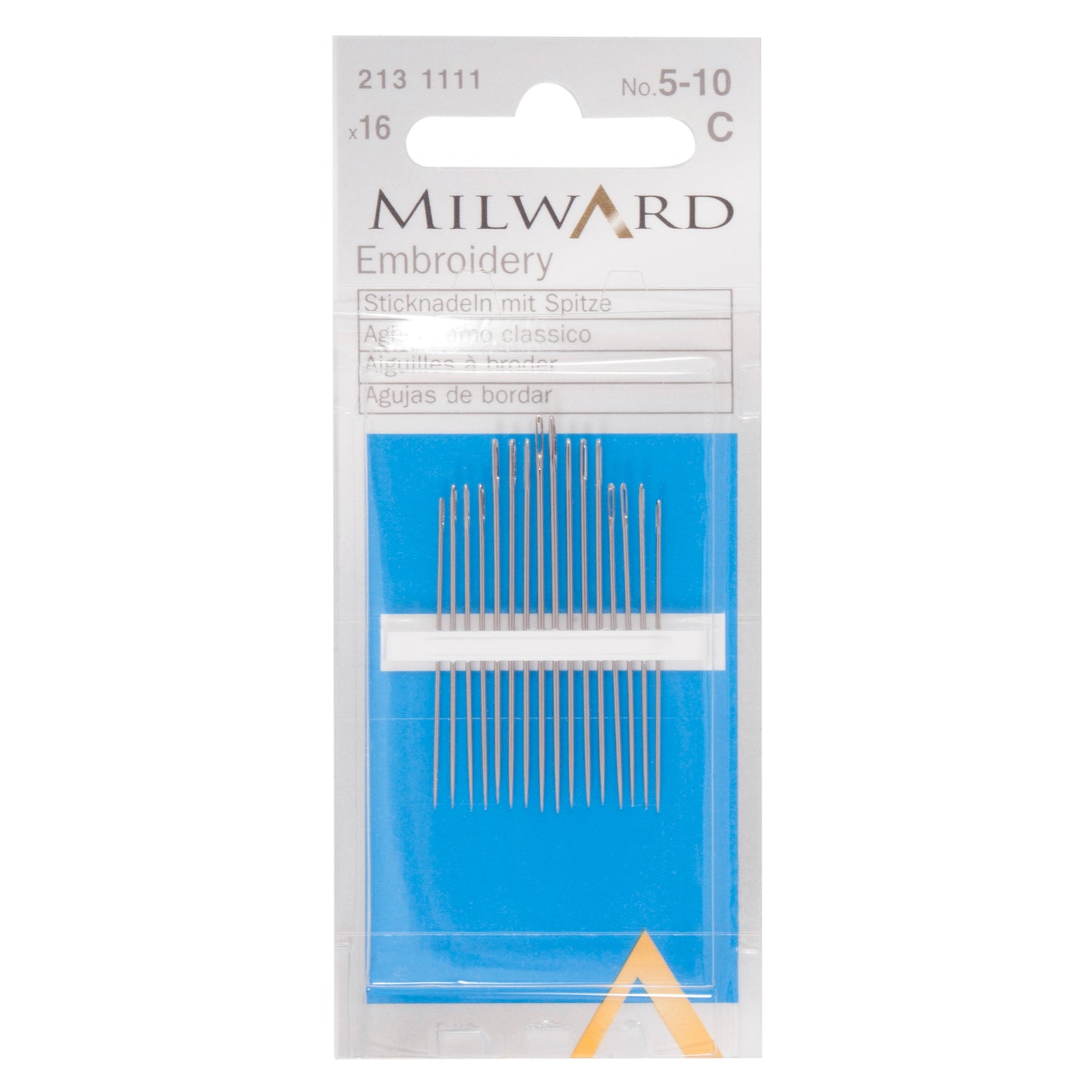 Milward Sharps: Embroidery: Nos.5-10 (16 pack)