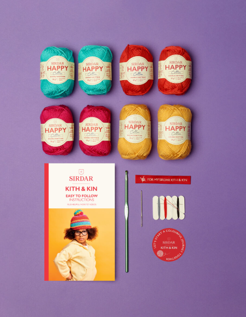 Kith & Kin Big Bobble Hat Crochet Kit