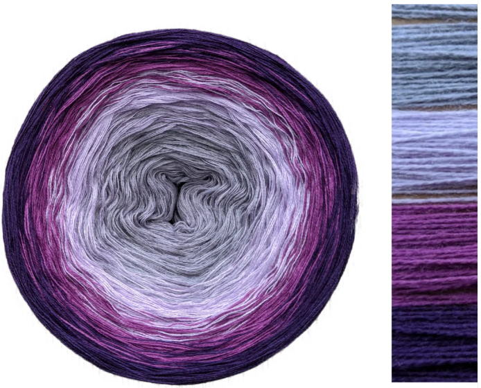 Ombre Gradient Yarn Cake