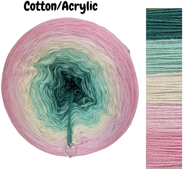 Ombre Gradient Yarn Cake