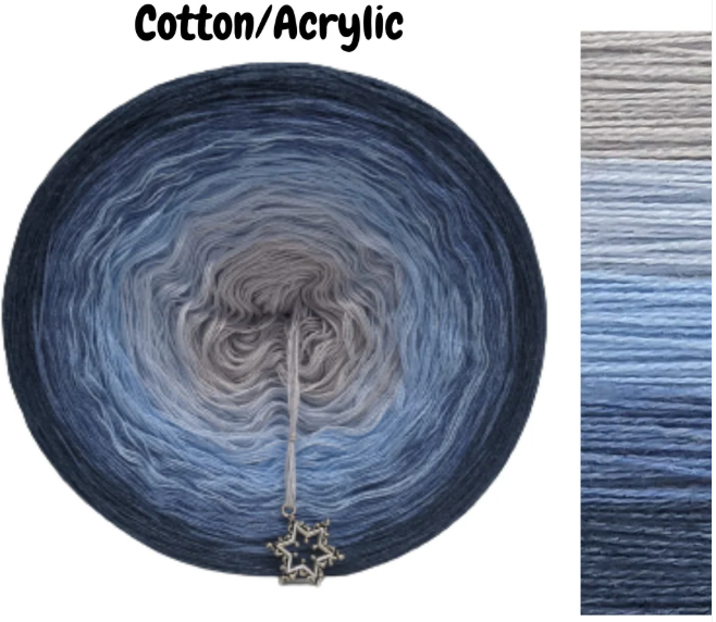 Ombre Gradient Yarn Cake