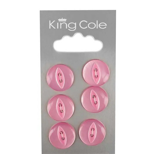 Fish-Eye Buttons – Pink (Medium)
