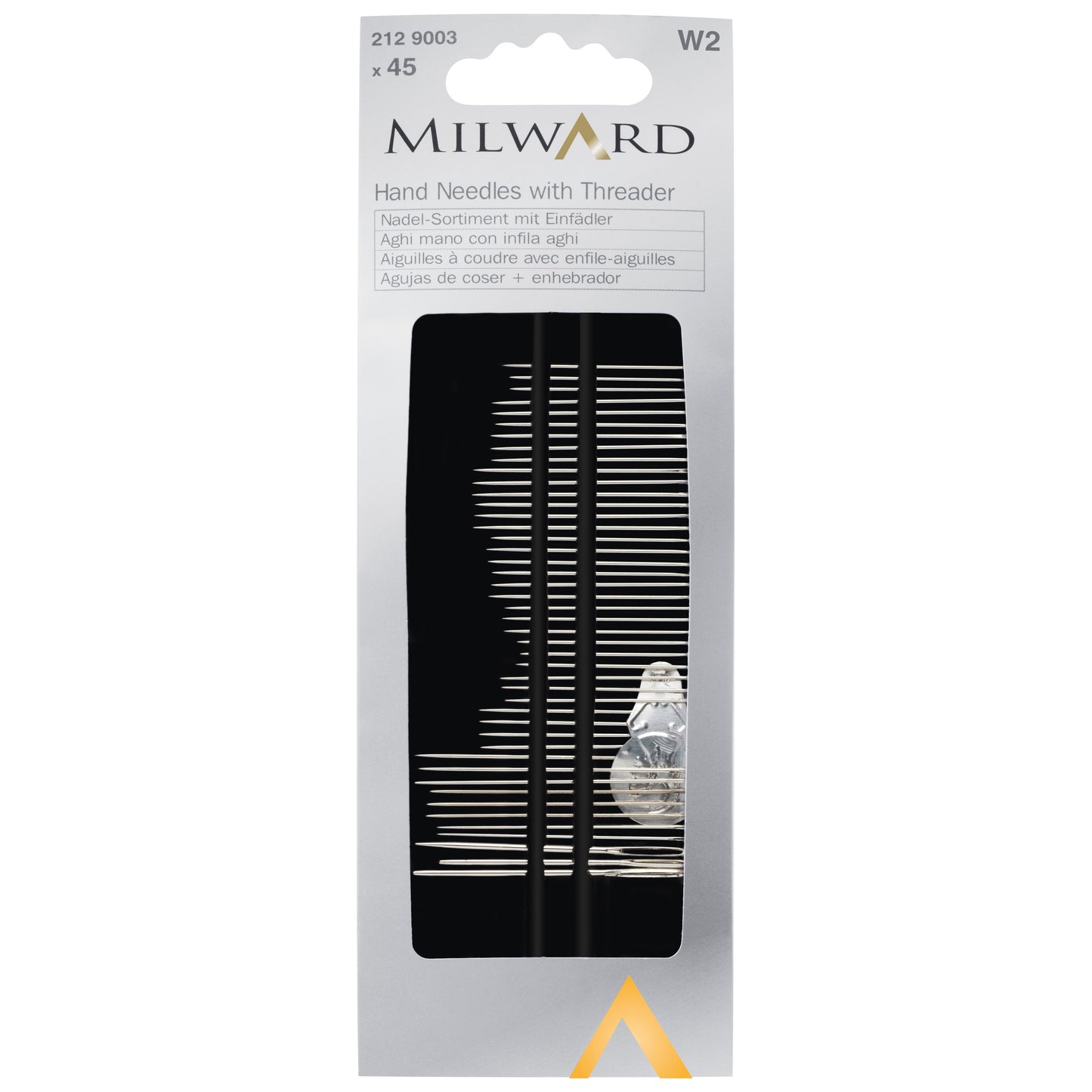 Milward Hand Sewing Needles: with Threader: 45 Pieces