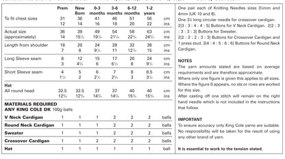 King Cole Pattern 2885