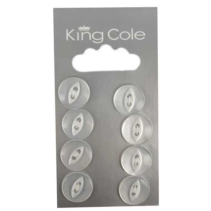 Fish-Eye Buttons – Clear (Small)