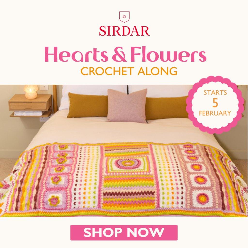 Sirdar Hearts & Flowers Crochet A Long