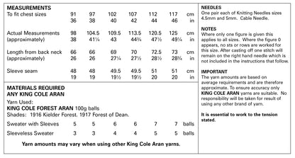 King Cole Pattern 5659