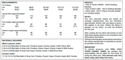 King Cole Pattern 5665