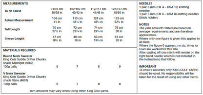 King Cole Patten 5686