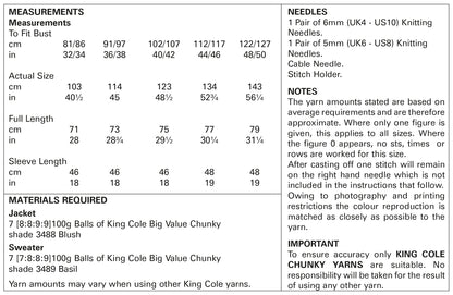 King Cole Pattern 5281