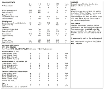 King Cole Pattern 5869