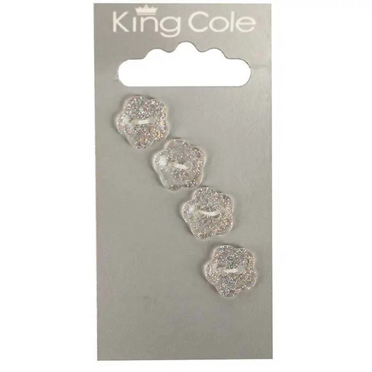 Flower Buttons – Glitter (Small)