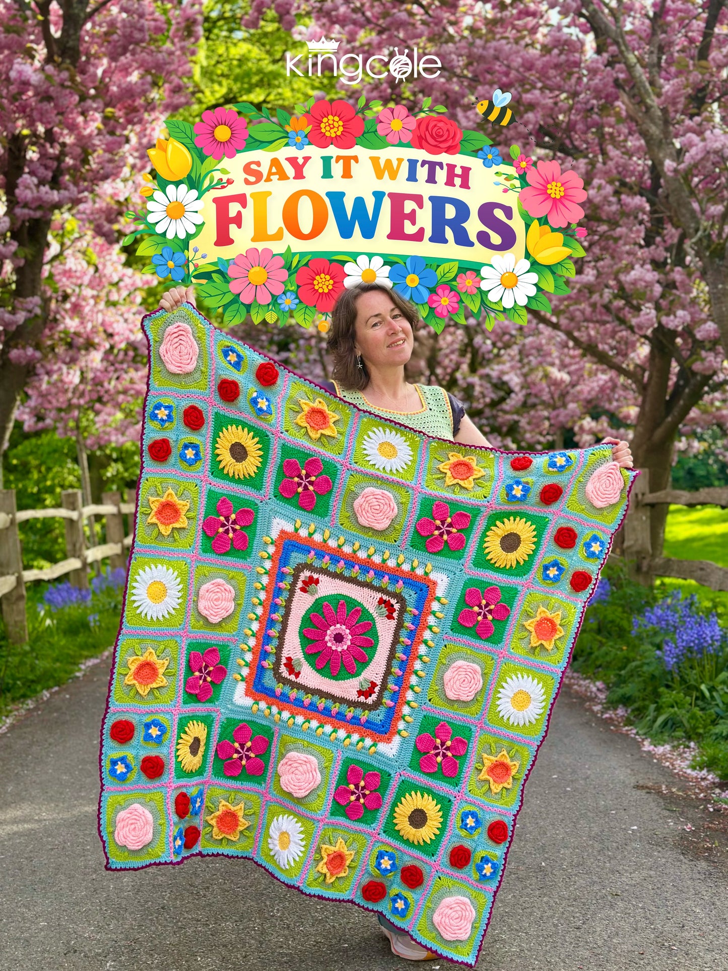 King Cole Say It With Flowers Crochet-a-Long