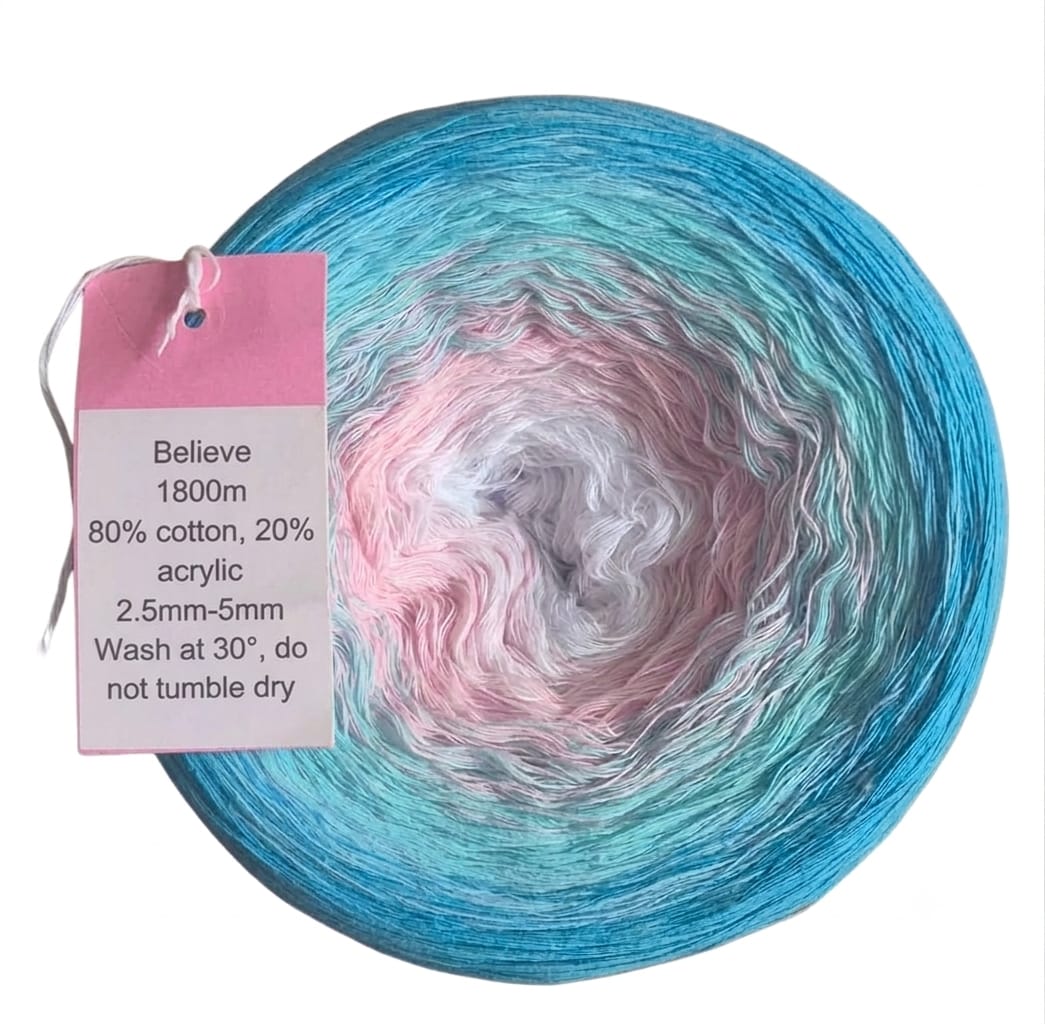 Rainbow Dandelion Crochet 4ply Yarn Cakes