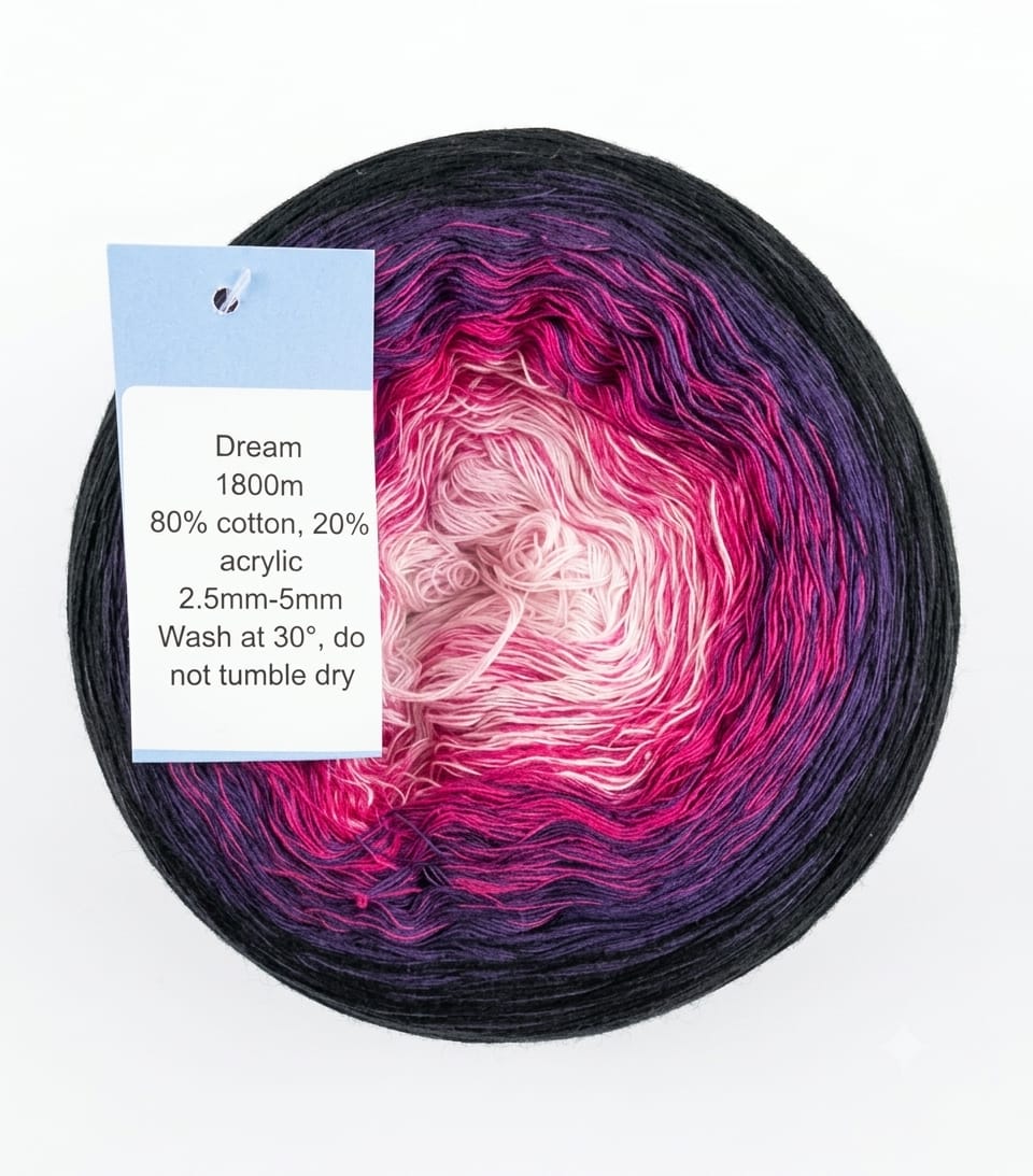 Rainbow Dandelion Crochet 4ply Yarn Cakes