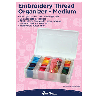 Hemline Embroidery Thread Organiser - 3 Sizes