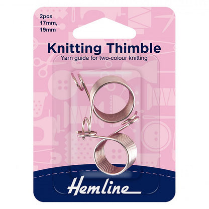 Hemline Knitting Thimble for Stranded Knitting