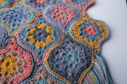 Jane Crowfoot Mystical Lanterns Scarf Pattern Booklet