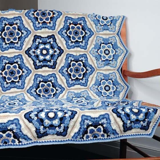 Jane Crowfoot Delft Crochet Blanket Pattern