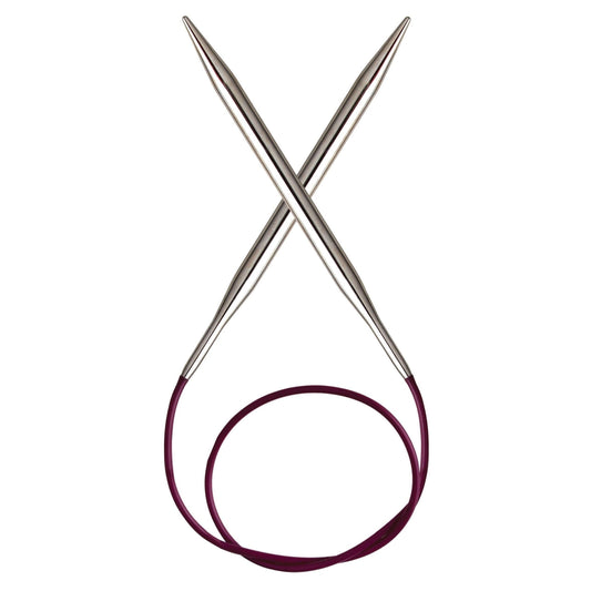 KnitPro Nova Metal Fixed Circular Needle - 40cm