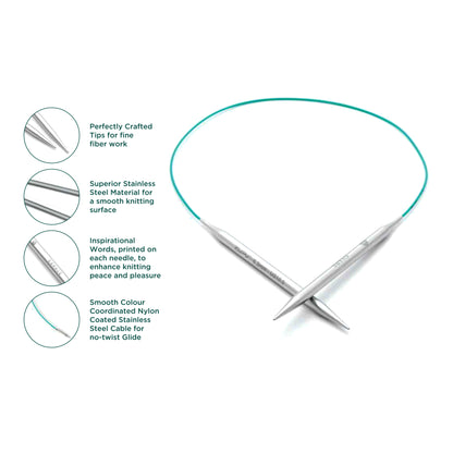 KnitPro The Mindful Fixed Circular Knitting Needle - 80cm