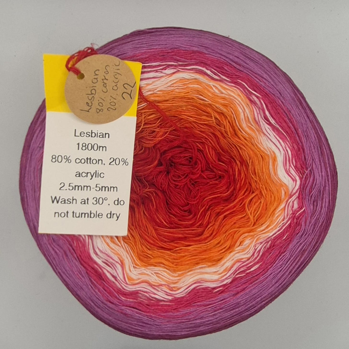 Rainbow Dandelion Crochet 4ply Yarn Cakes