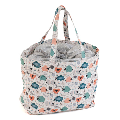 Drawstring Sheep Project Bag