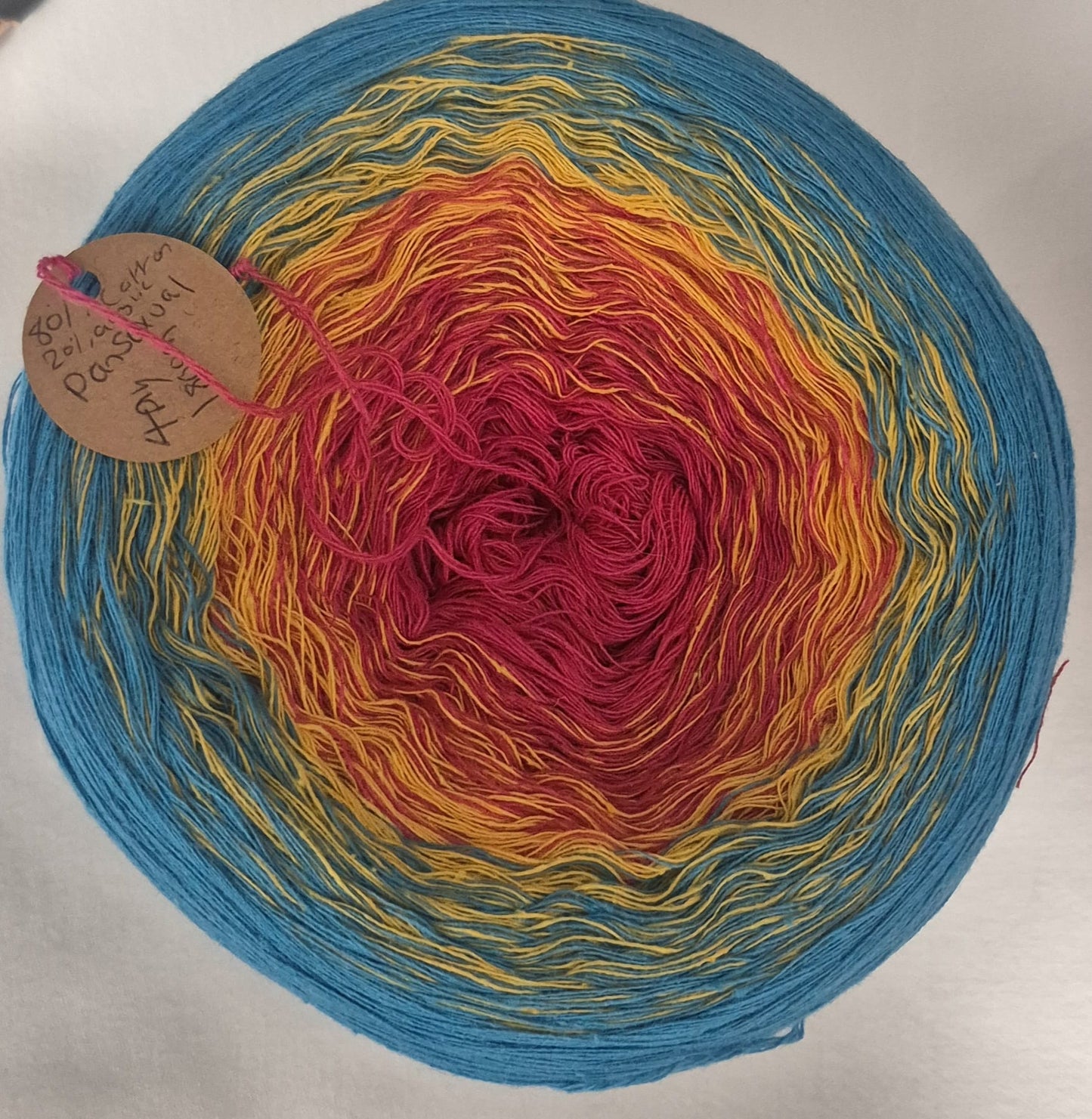 Rainbow Dandelion Crochet 4ply Yarn Cakes