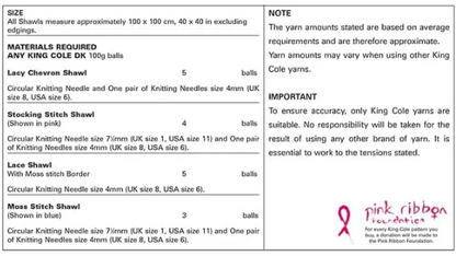 King Cole Pattern 2799