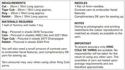 King Cole Pattern 9061
