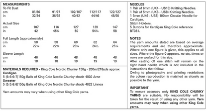 King Cole Pattern 6271