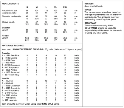 King Cole Pattern 6259