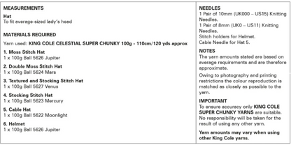 King Cole Pattern 6070