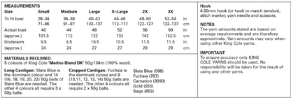 King Cole Pattern 5943
