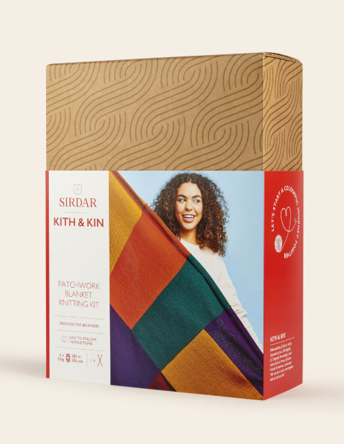 Kith & Kin Patchwork Blanket Knitting Kit
