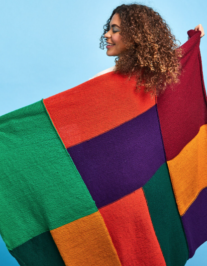 Kith & Kin Patchwork Blanket Knitting Kit