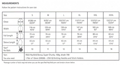 Hayfield Pattern 10002