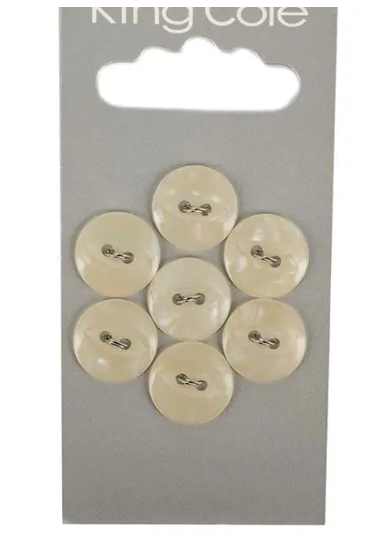 Fish-Eye Buttons – Cream (Small)