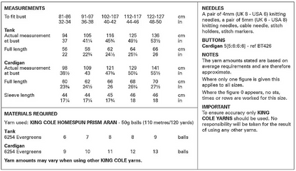 King Cole Pattern 6310