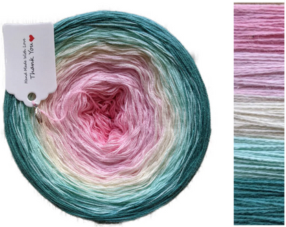 Ombre Gradient Yarn Cake