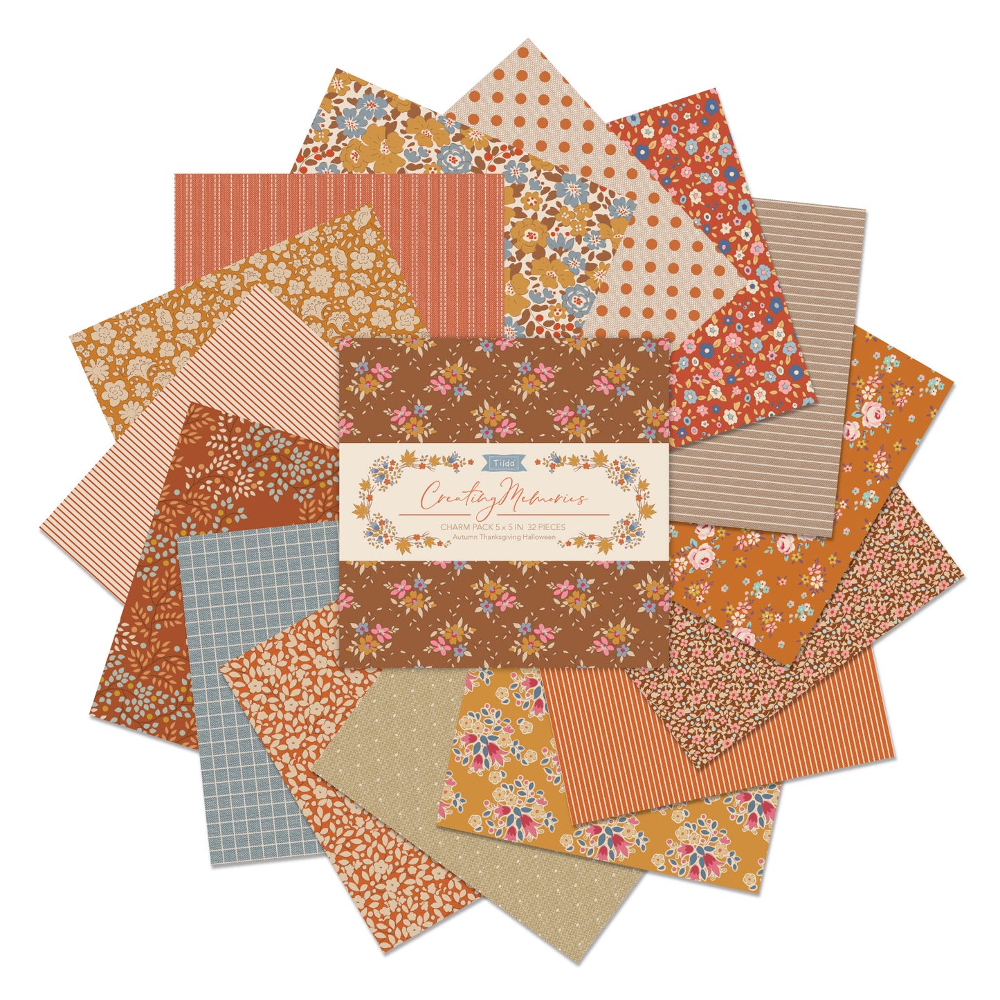 Tilda 100% Cotton Charm Packs