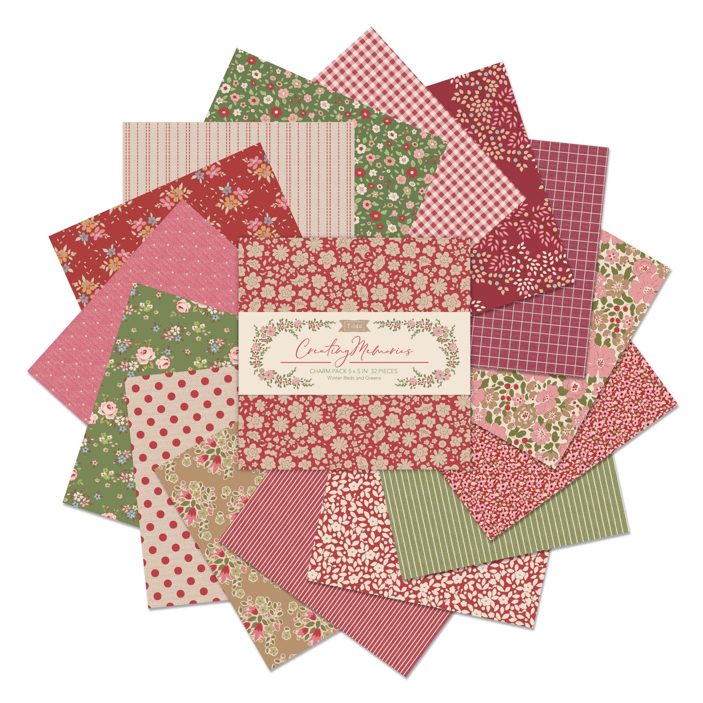 Tilda 100% Cotton Charm Packs