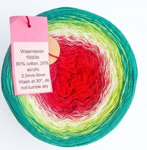 Rainbow Dandelion Crochet 4ply Yarn Cakes