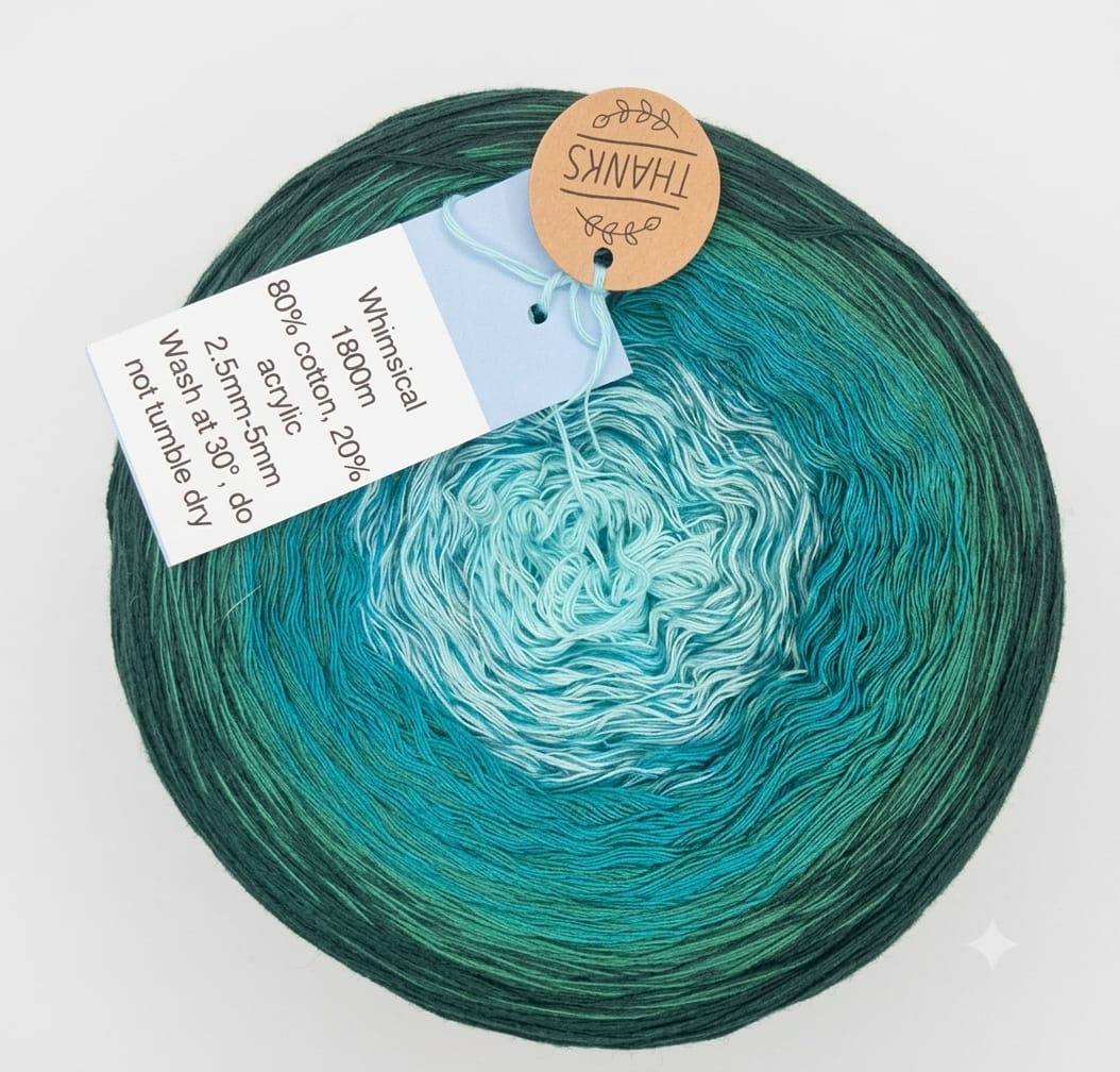 Rainbow Dandelion Crochet 4ply Yarn Cakes