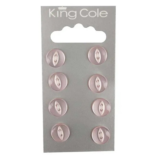 Fish-Eye Buttons – Pink (Small)