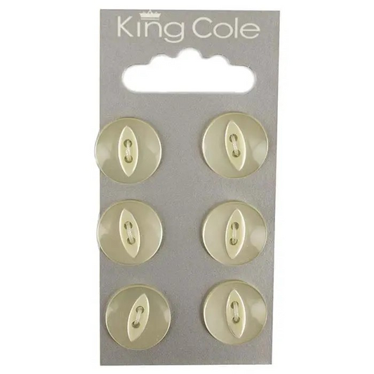 Fish-Eye Buttons – Yellow (Medium)