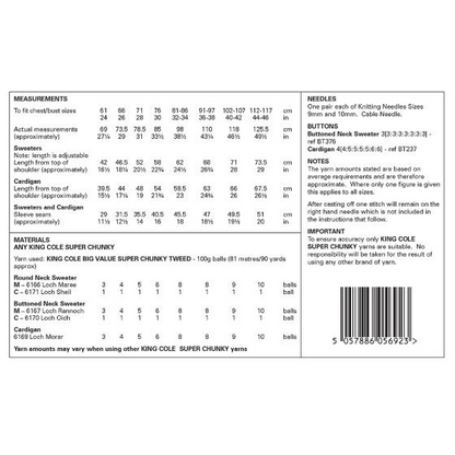 King Cole Pattern 6356