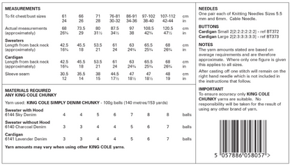 King Cole Pattern 6374