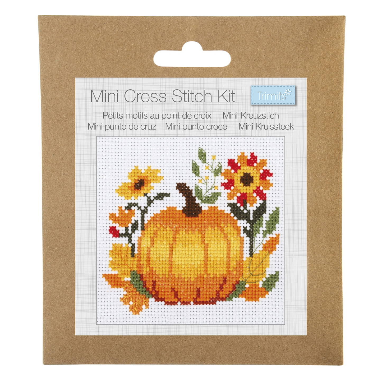 Trimits Pumpkin Mini Cross Stitch Kit