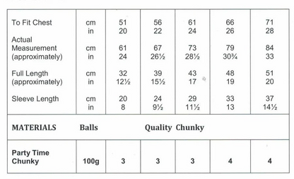 James C. Brett Pattern JB772